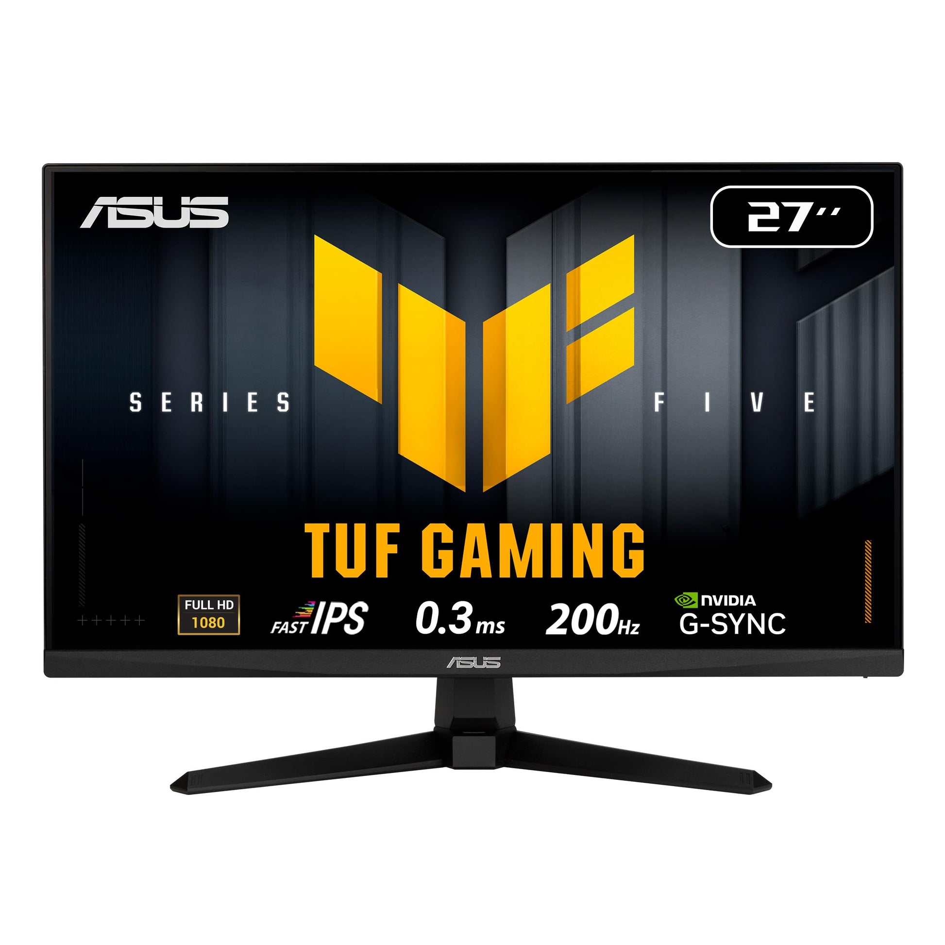 ASUS TUF Gaming Monitor 27" 1080P Series 5 (VG279Q5A) Panel Fast-IPS Full HD, 200 Hz, 0,3 ms, Compatible con G-Sync®, AMD FreeSync™ Premium, ELMB Sync, 99% sRGB, DisplayWidget Center, IA para Juegos.