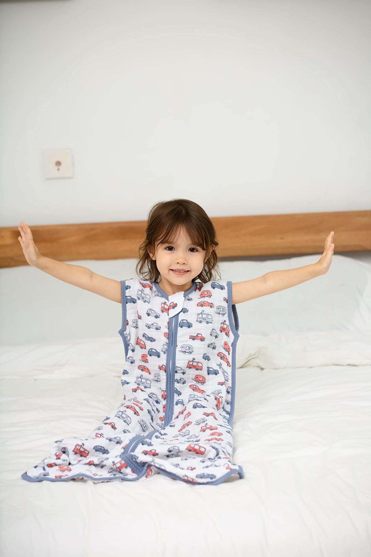 TADO MUSLIN - Saco de dormir para bebé de 6 a 12 meses, manta portátil para bebés, 100% algodón orgánico, cierre de 2 vías, YKK 0.5 TOG, sacos de dormir para niños pequeños