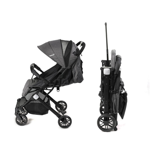Carriola de Paseo Bebe Motek Livy Maleta Ligera Plegable Gris