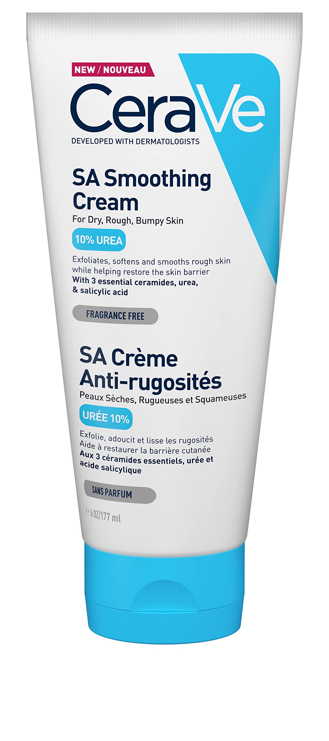 CeraVe Crema Reparadora para el Contorno de Ojos |14gr| Crema hidratante de ojos para bolsas y ojeras + Crema Alisadora AntiRugosidades |170Gr| Crema Exfoliante De Uso Corporal