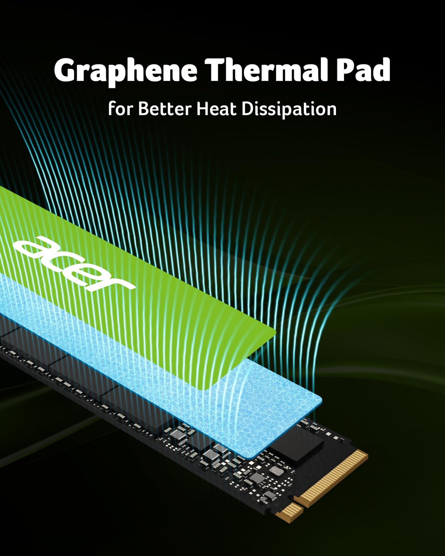 Unidad Interna de Estado Sólido Acer 1TB Gen4 NVMe M.2 hasta 7200 MBps