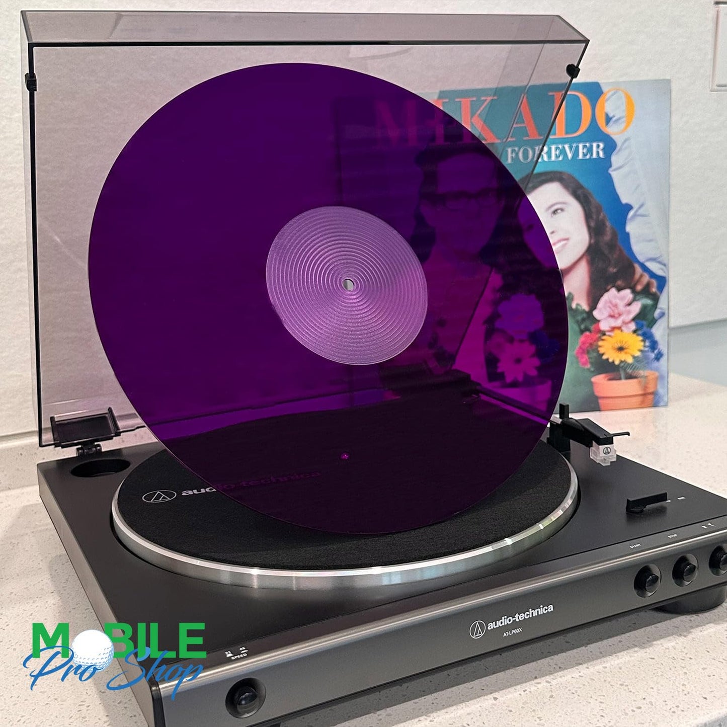 Tapete de acrílico para plato giratorio - Alfombrilla de vinilo para tocadiscos de 12 pulgadas - Reduce el ruido y mejora la calidad del sonido y proporciona graves más ajustados - Alfombrilla