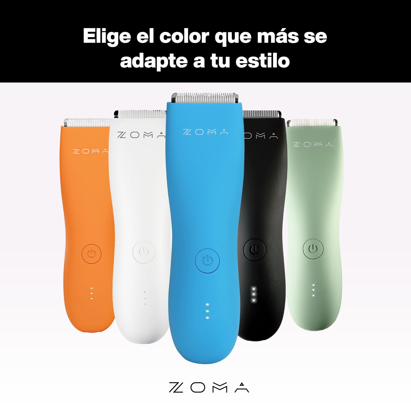 ZOMA | Rasuradoras para Hombre - Azul | Maquina para Cortar Cabello, Corporal y Zonas Íntimas | Rasuradora Electrica Hombre | Afeitadora electrica Hombre con Cuchillas de Cerámica Anti Corte