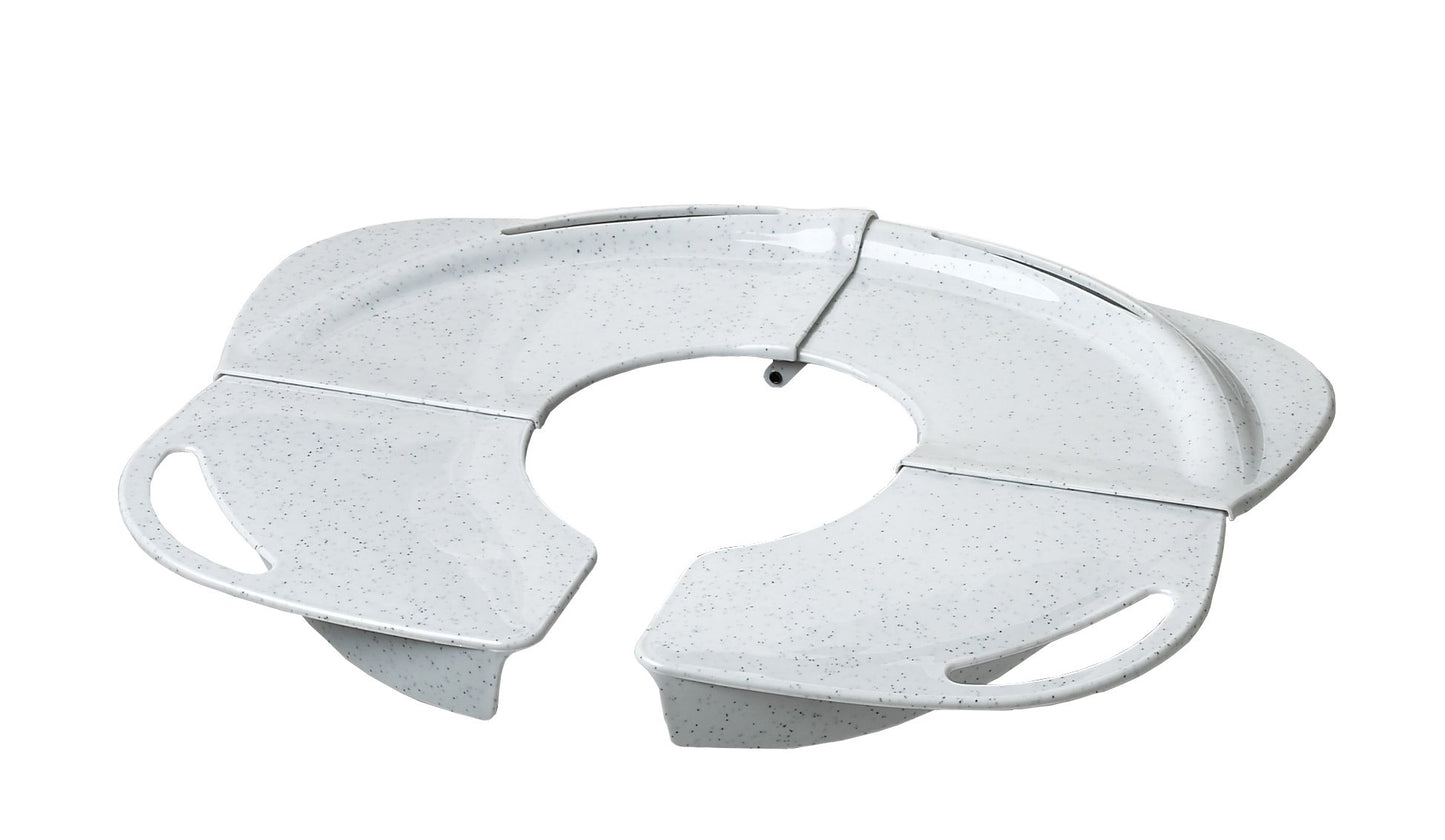 Inodoro Plegable PRIMO Granito Blanco con Agarraderas
