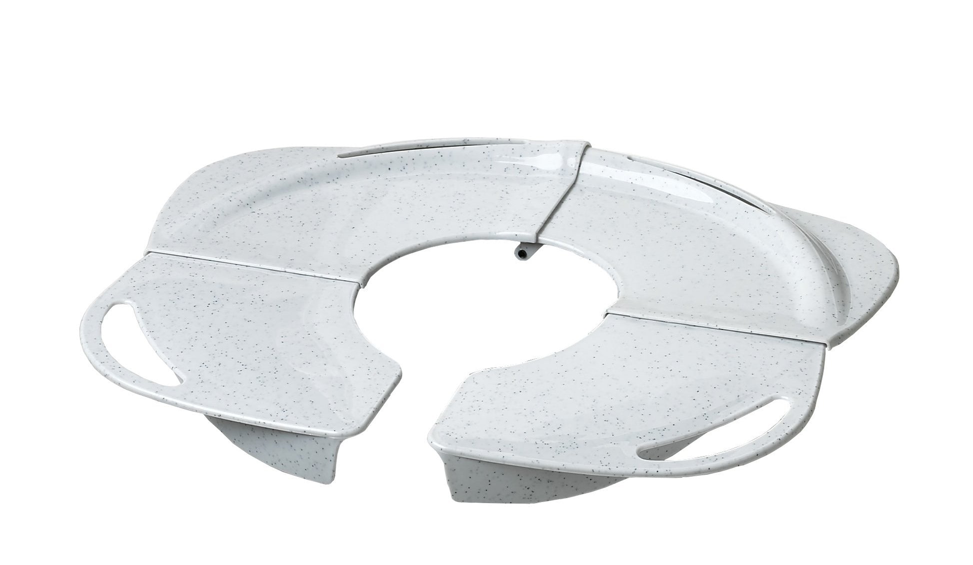 Inodoro Plegable PRIMO Granito Blanco con Agarraderas