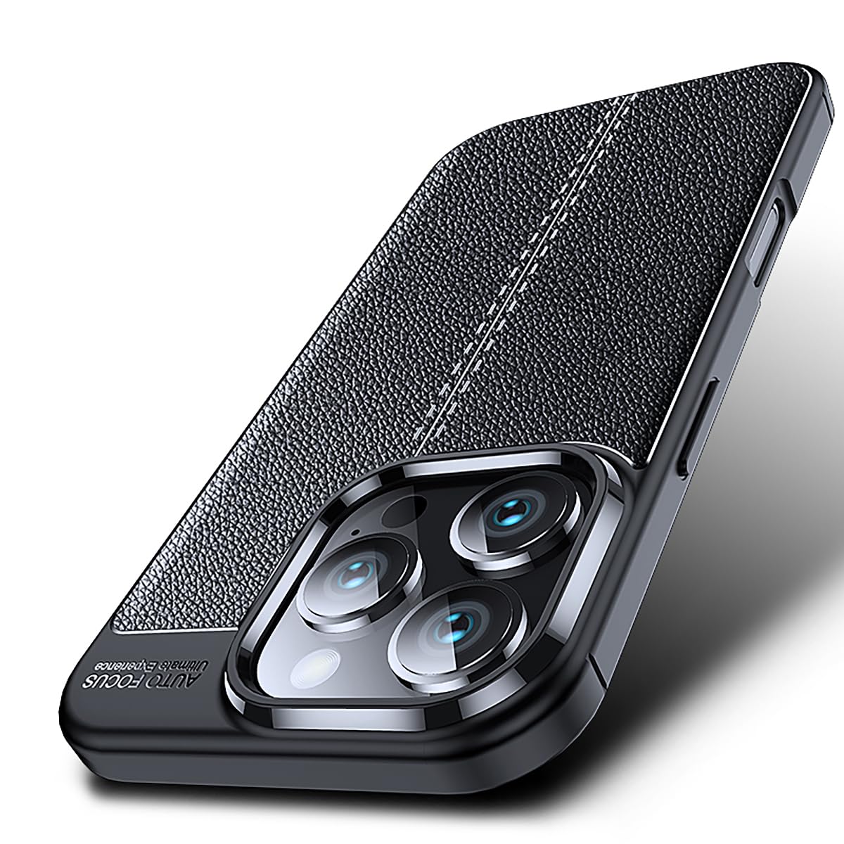 DABUNA Funda para iPhone 16 Pro MAX Case Uso Rudo Protector de Cámara Duradero Suave Antihuellas Protector Cover (Negro)