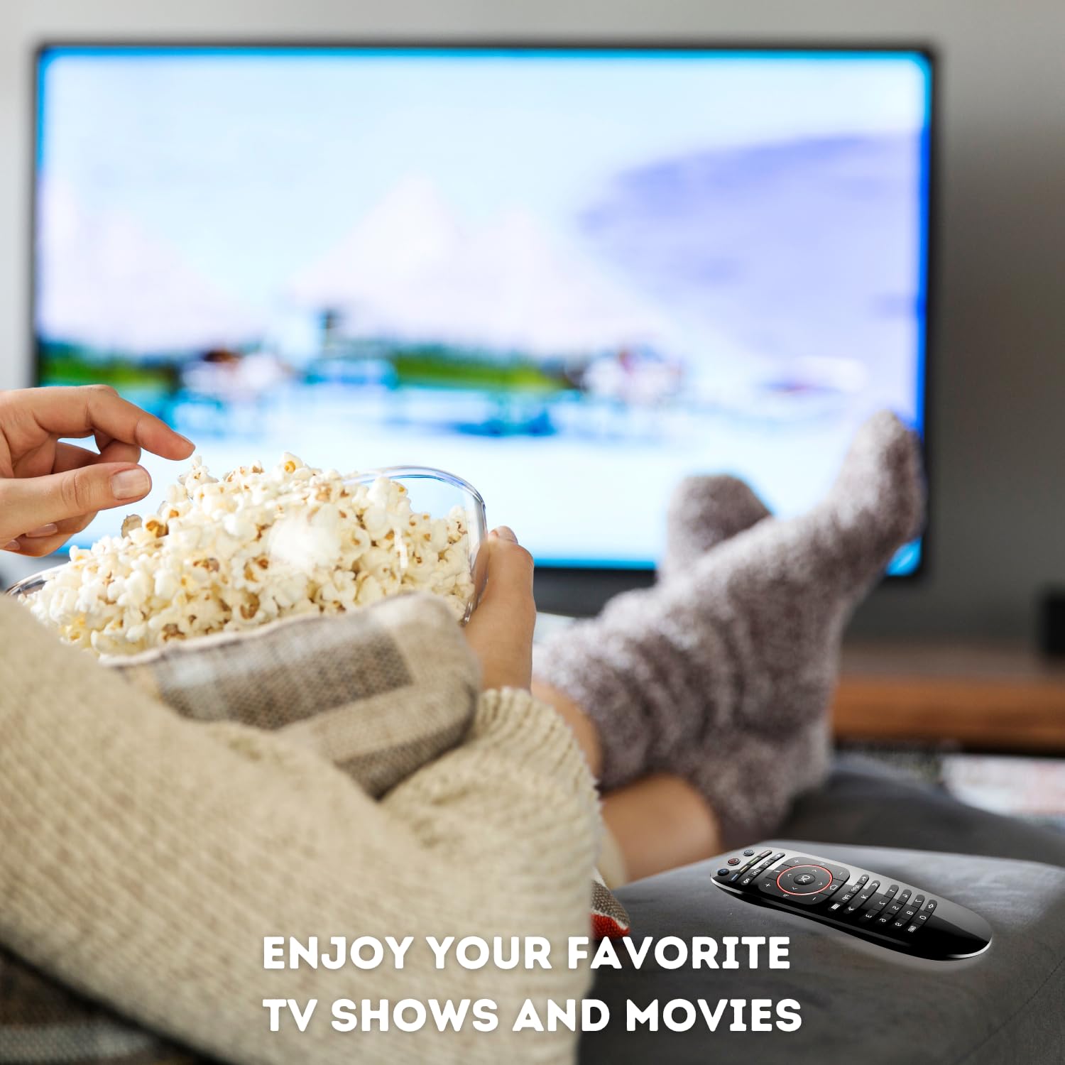 Set de TV 4K HDR Raxxio MAG544w3 Negro con Chipset Amlogic S905Y4 y Dolby Digital Plus