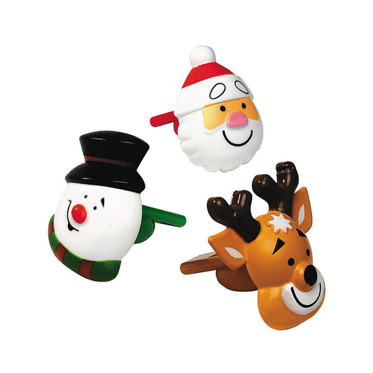 Fun Express - Silbatos en Forma de día Festivo (48 Unidades) para Juguetes de Navidad y Rellenos de Calcetines