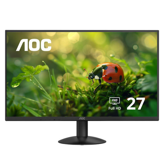 AOC Monitor 27B30H 27 Pulgadas, Full HD, 100Hz, IPS, 1xHDMI, 1xVGA, Negro