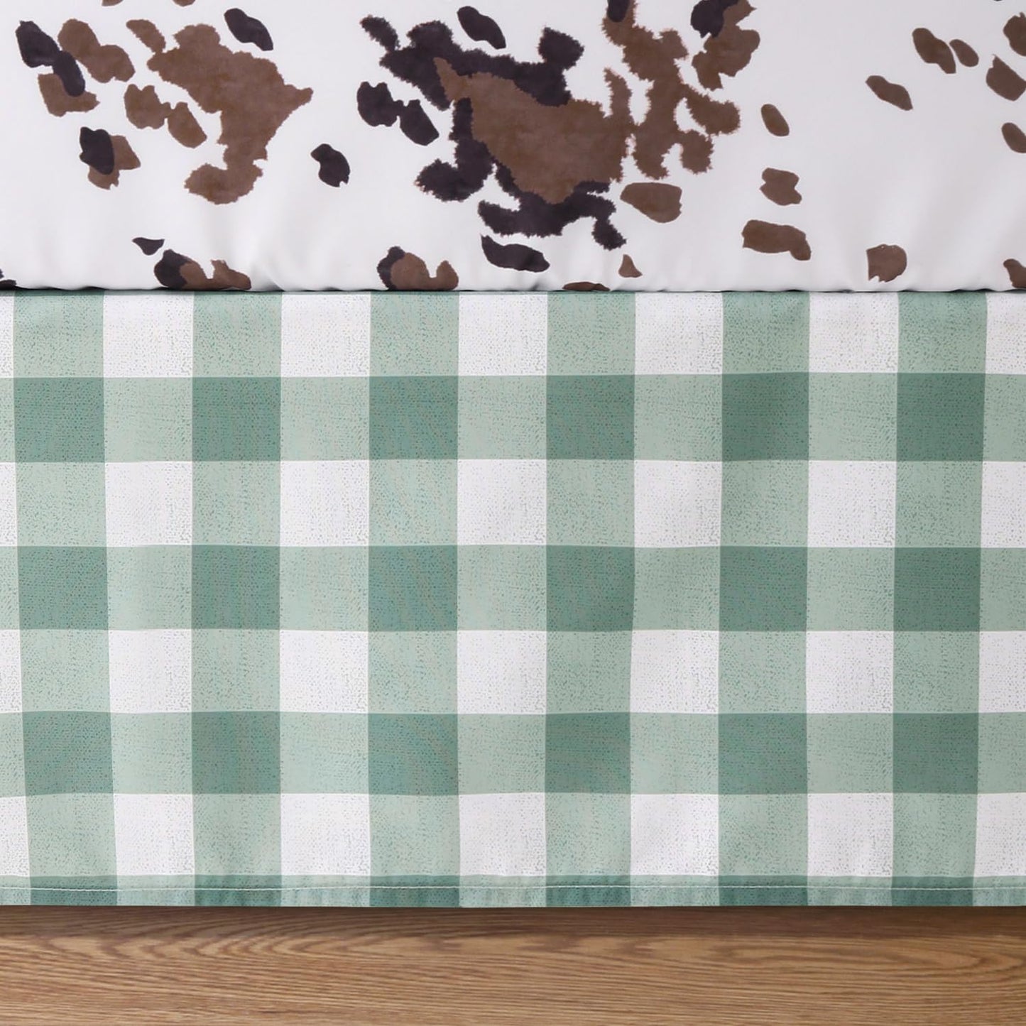 The Peanutshell - Juego de cama de 3 piezas para cuna de bebé para niños y niñas, juego de cama de bebé recién nacido, bebé y niño pequeño, decoración con sábana bajera para cuna, volantes contra el