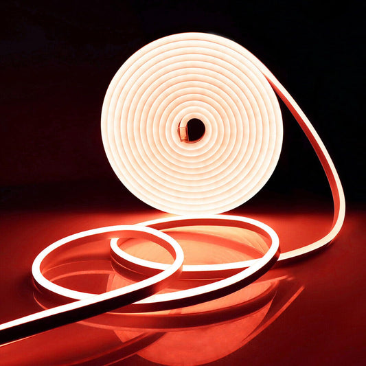 Luces LED Neón ADOOCA Rojo 5M 600 LED Flexibles Regulables para Decoración Interior y Exterior