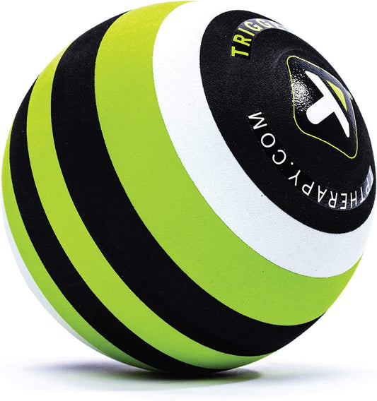 Pelota de Espuma TriggerPoint Verde Negro Blanco para Masaje de Tejido Profundo