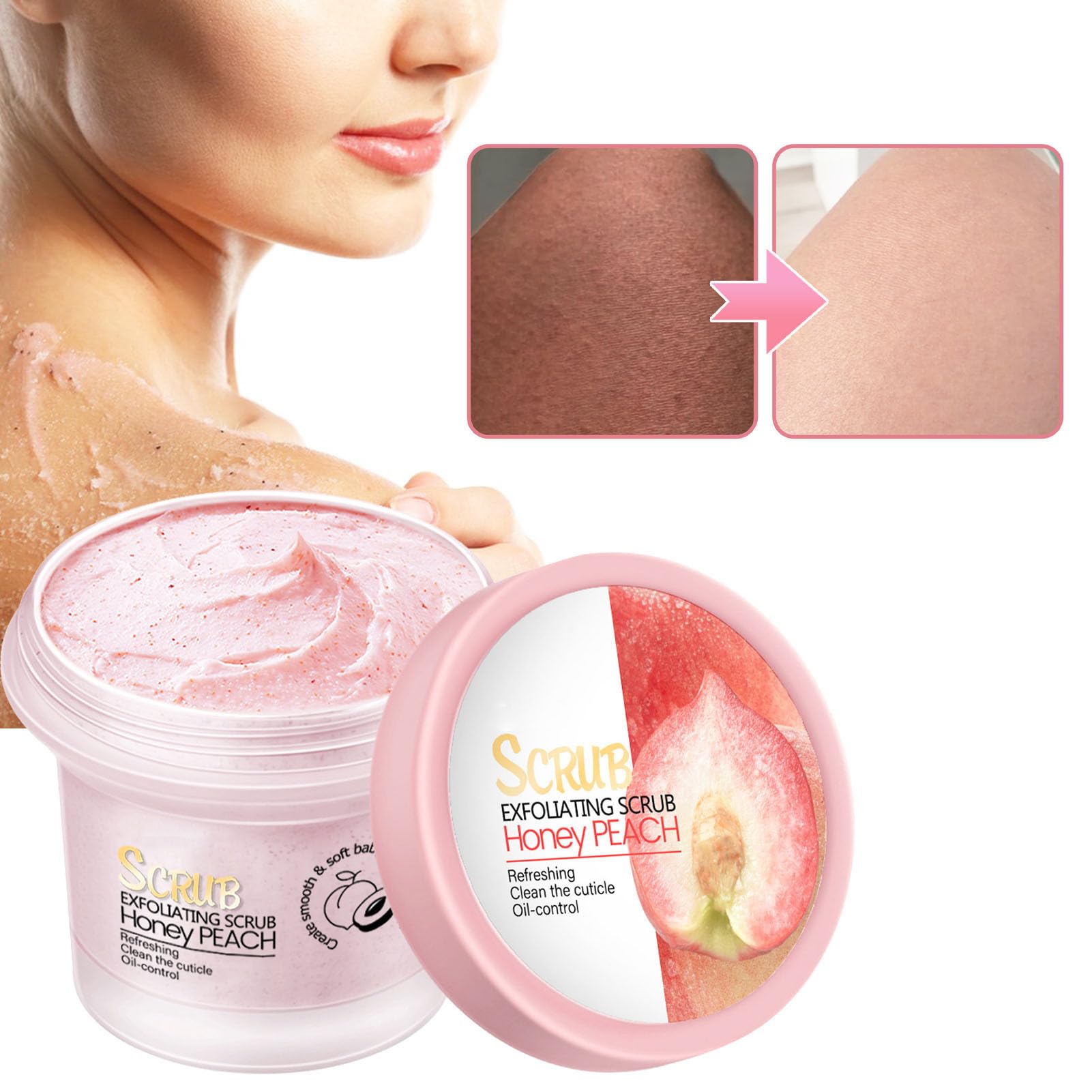 Exfoliante Corporal Hidratante Melocotón Reafirmante para la Piel