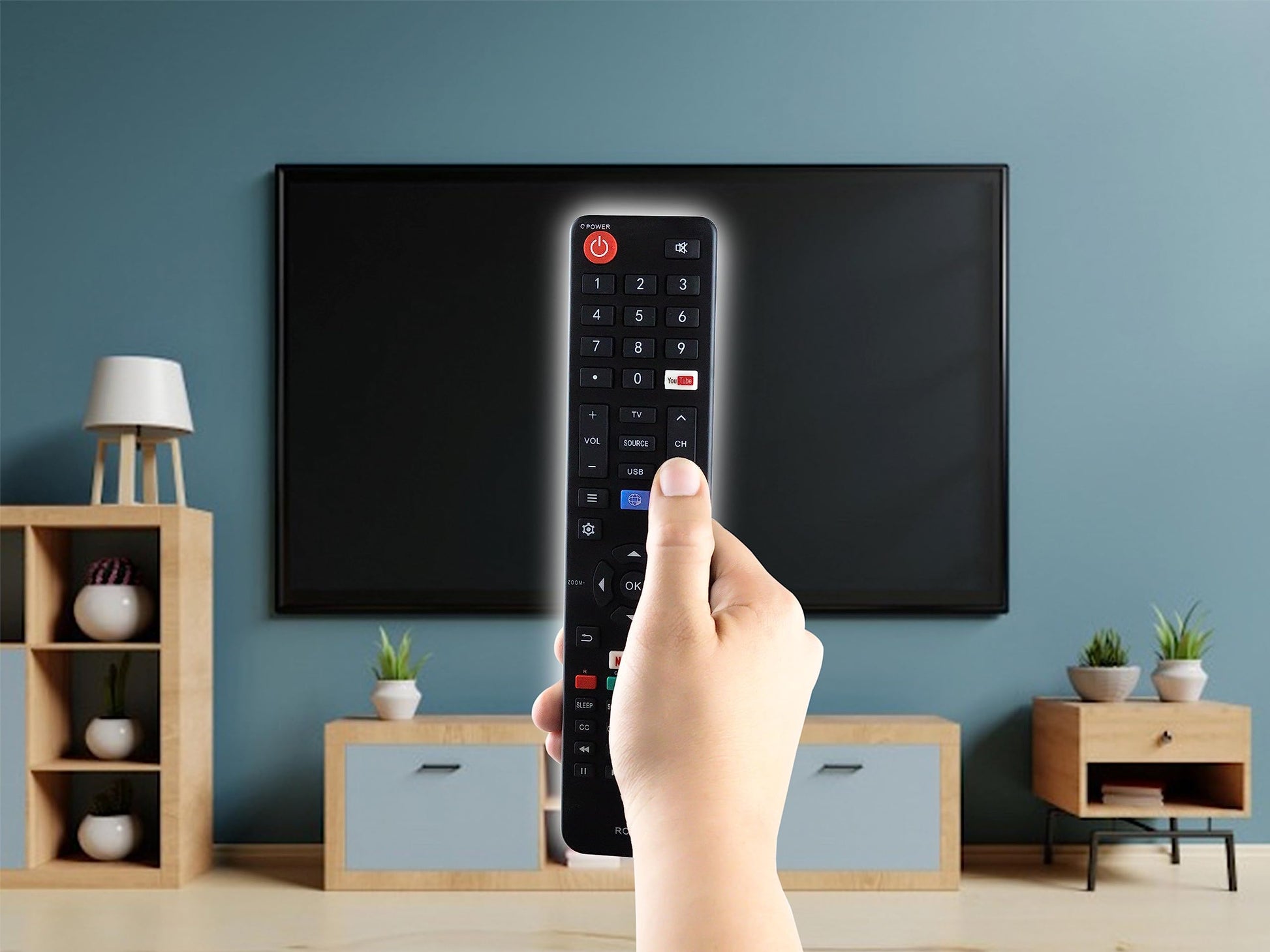 Control Remoto Compatible con Jvc Fanco Atvio Vios Speler Rc320 Smart TV Netflix