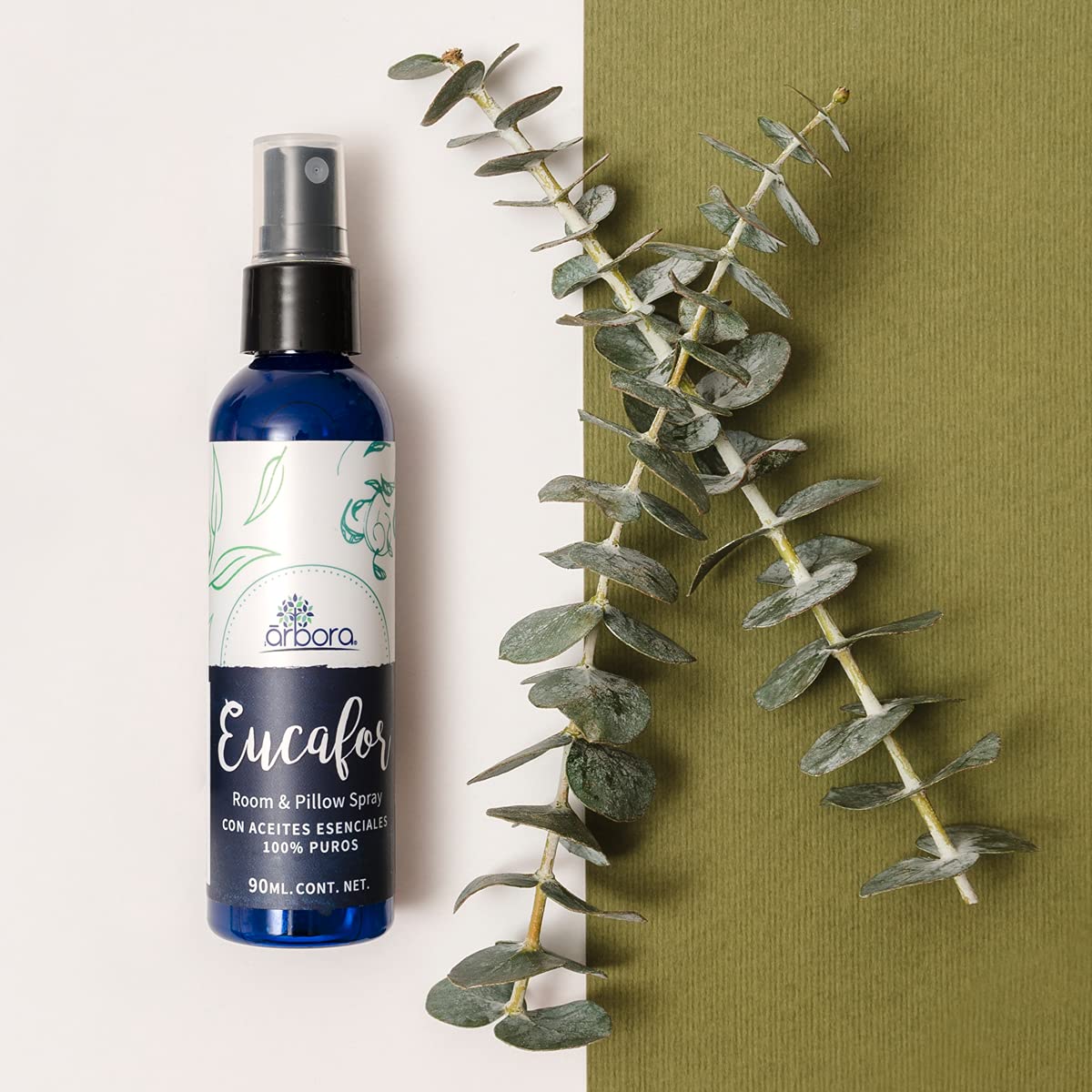 Kit Invernal: Aceite Euca+Plus + Spray Eucafor. Con aceites esenciales de EUCALIPTO, MENTA, TEA TREE y más. Aromaterapia. 90 ml. + 85 ml. ÁRBORA