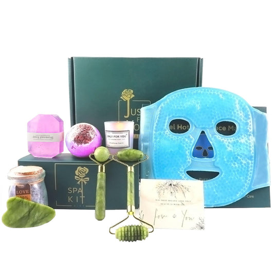 TEESTOU- Regalos de cumpleaños para mujeres 9 piezas de herramientas para el cuidado de la piel Cesta de regalo Navidad/Día de San Valentín/Día de la Madre Gif