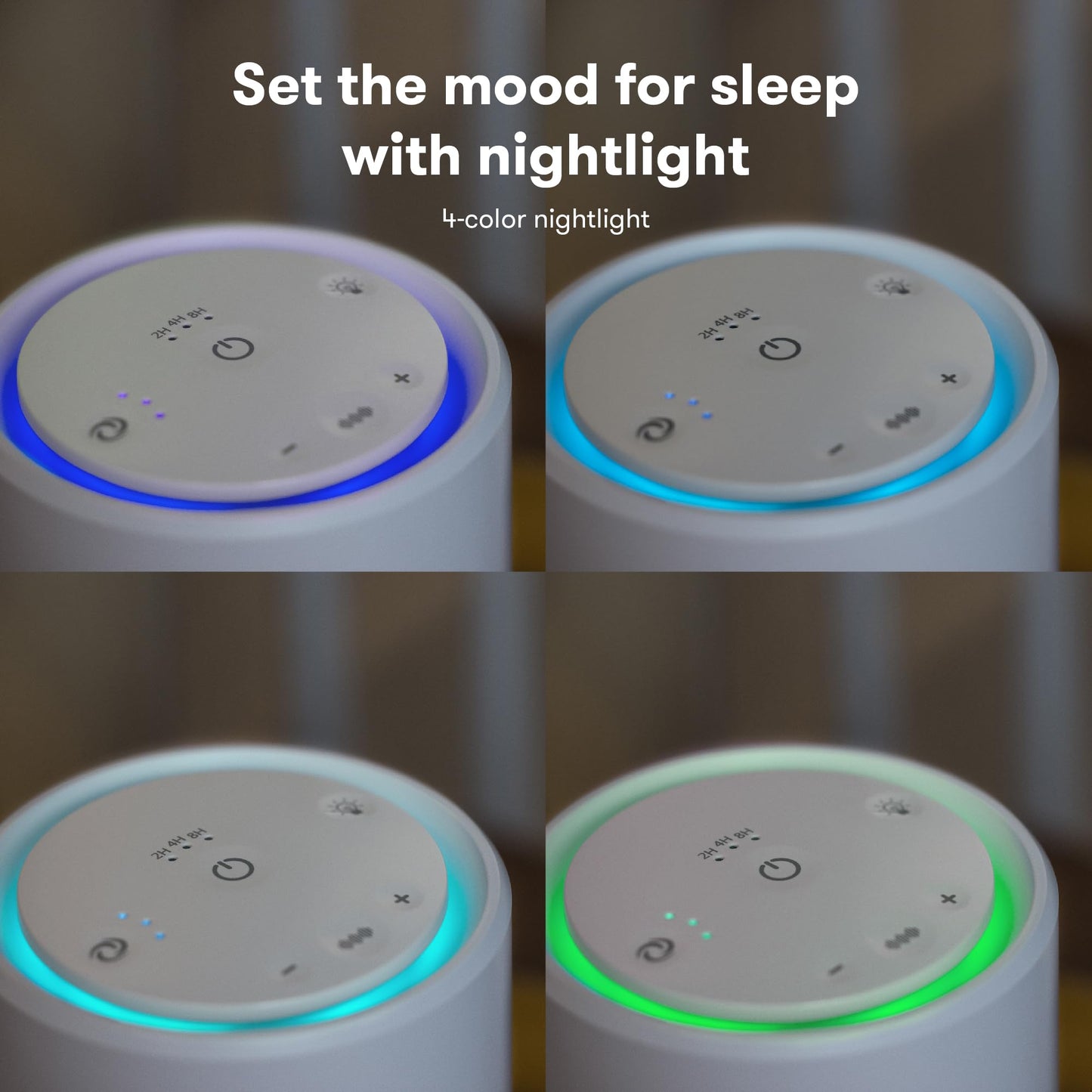 Frida Baby| Purificador de Aire 3 en 1 + Sonido + Luz de Noche| Máquina de Sonido| 3 Velocidades