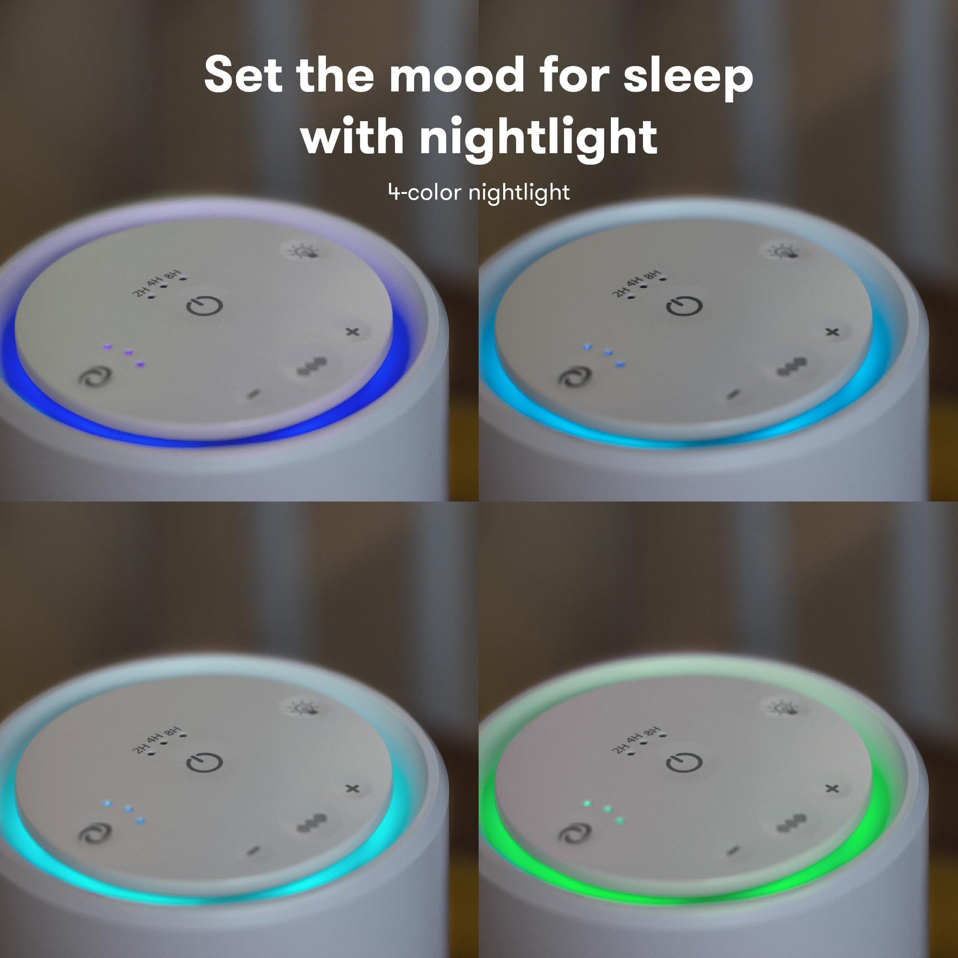 Frida Baby| Purificador de Aire 3 en 1 + Sonido + Luz de Noche| Máquina de Sonido| 3 Velocidades