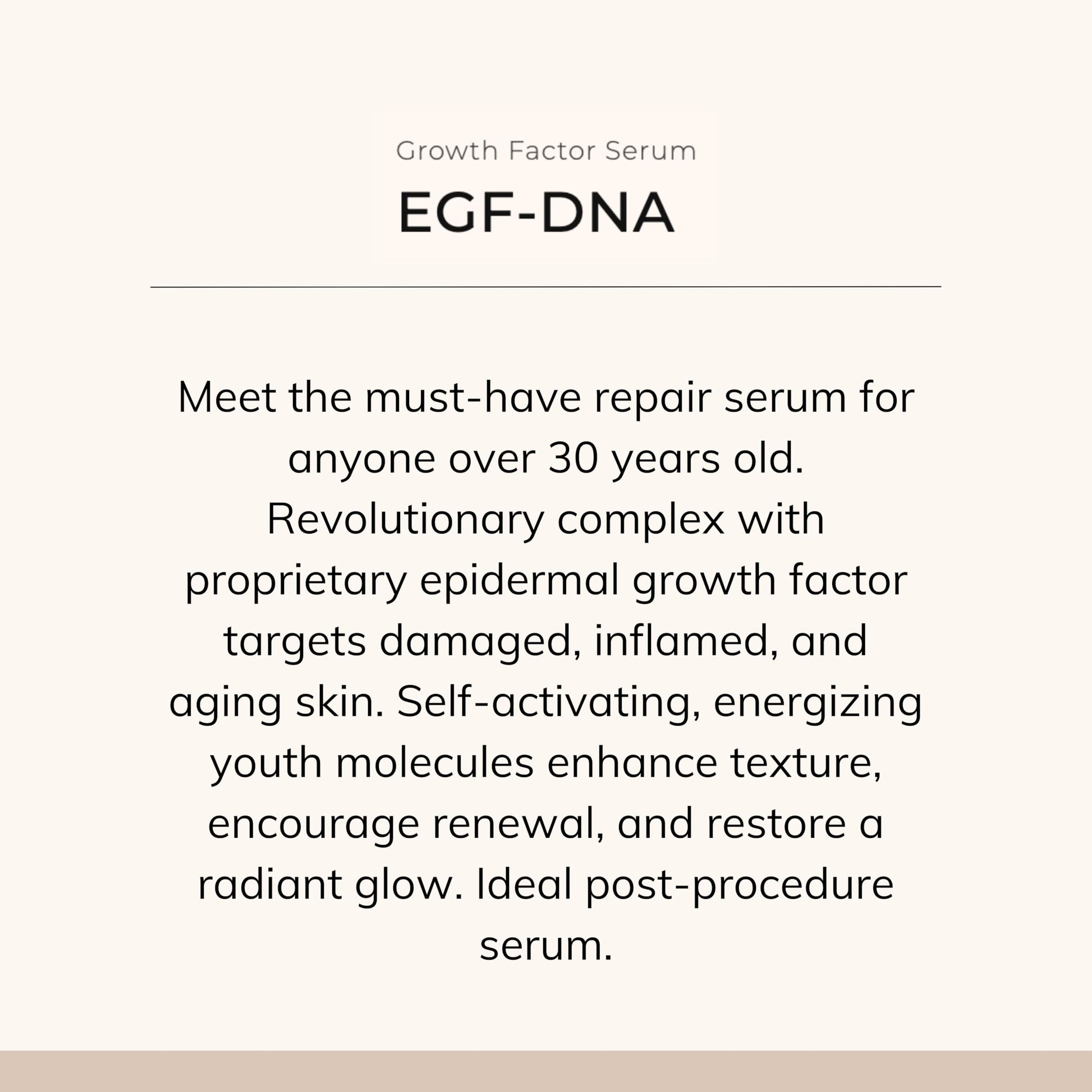 Le Mieux EGF-DNA Epidermal Growth Factor [Repair], 1 oz.
