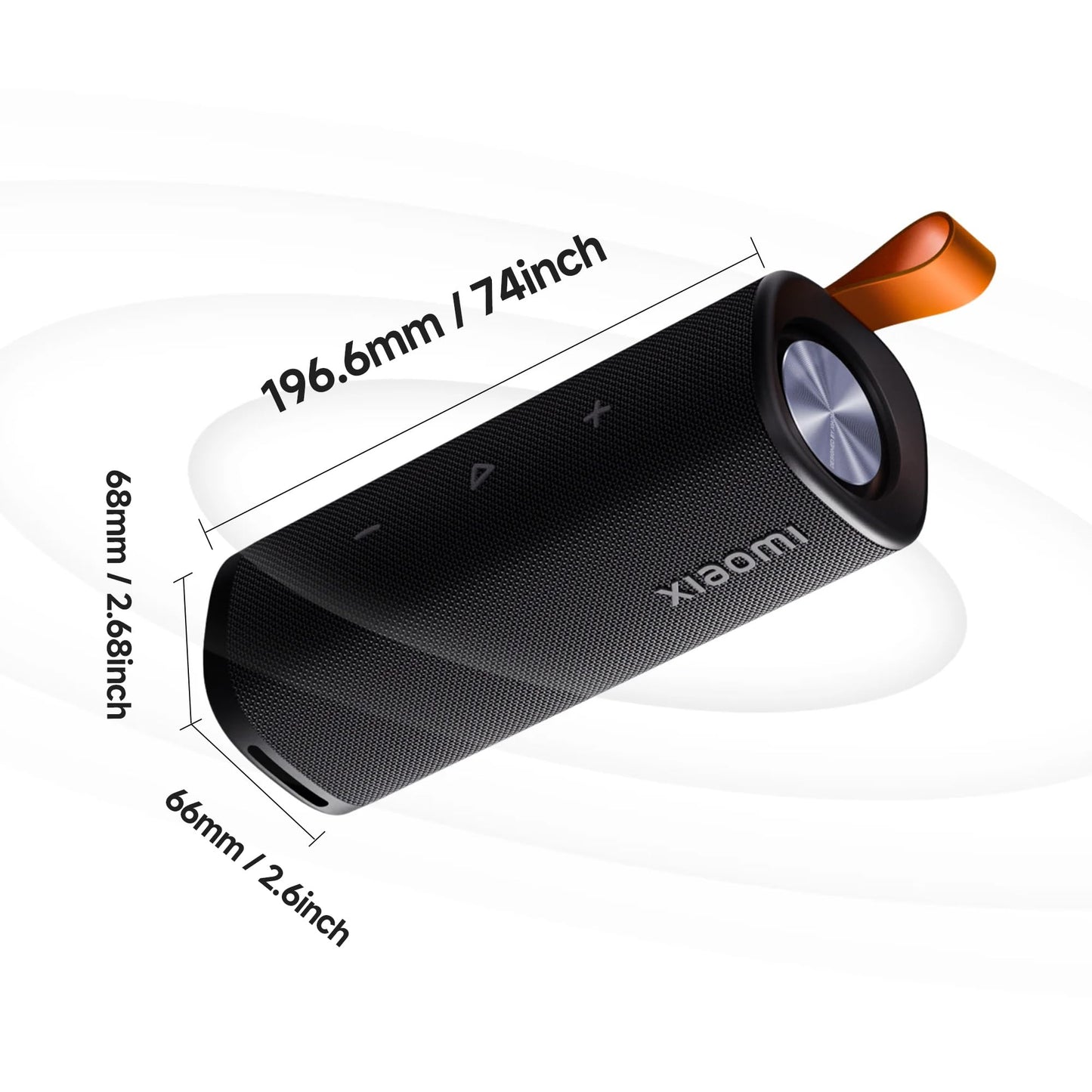 Altavoz Bluetooth portátil Xiaomi (30 W), sonido, estéreo inalámbrico verdadero, Bluetooth 5.4, IP68 impermeable, reproducción de larga duración, negro, MDZ-36-DB