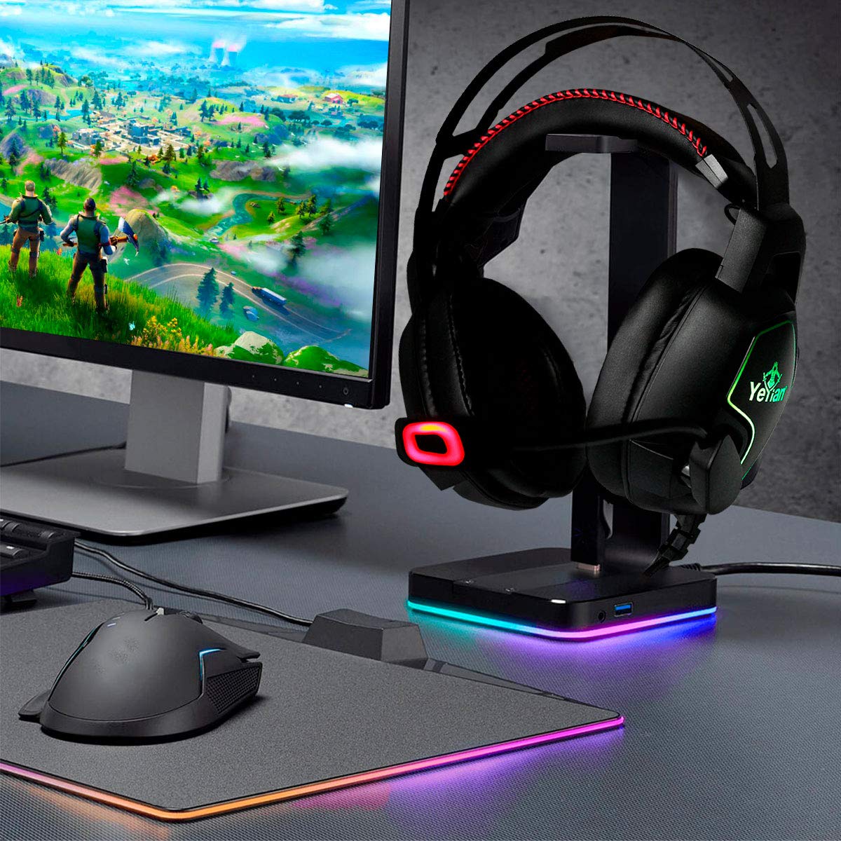 Diadema Gaming YEYIAN Negro Led RGB Vicious 3000