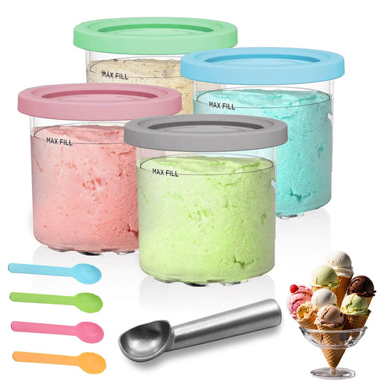 Recipientes de Repuesto Ninja Creami para Pintas y Tapas Sellados Colores