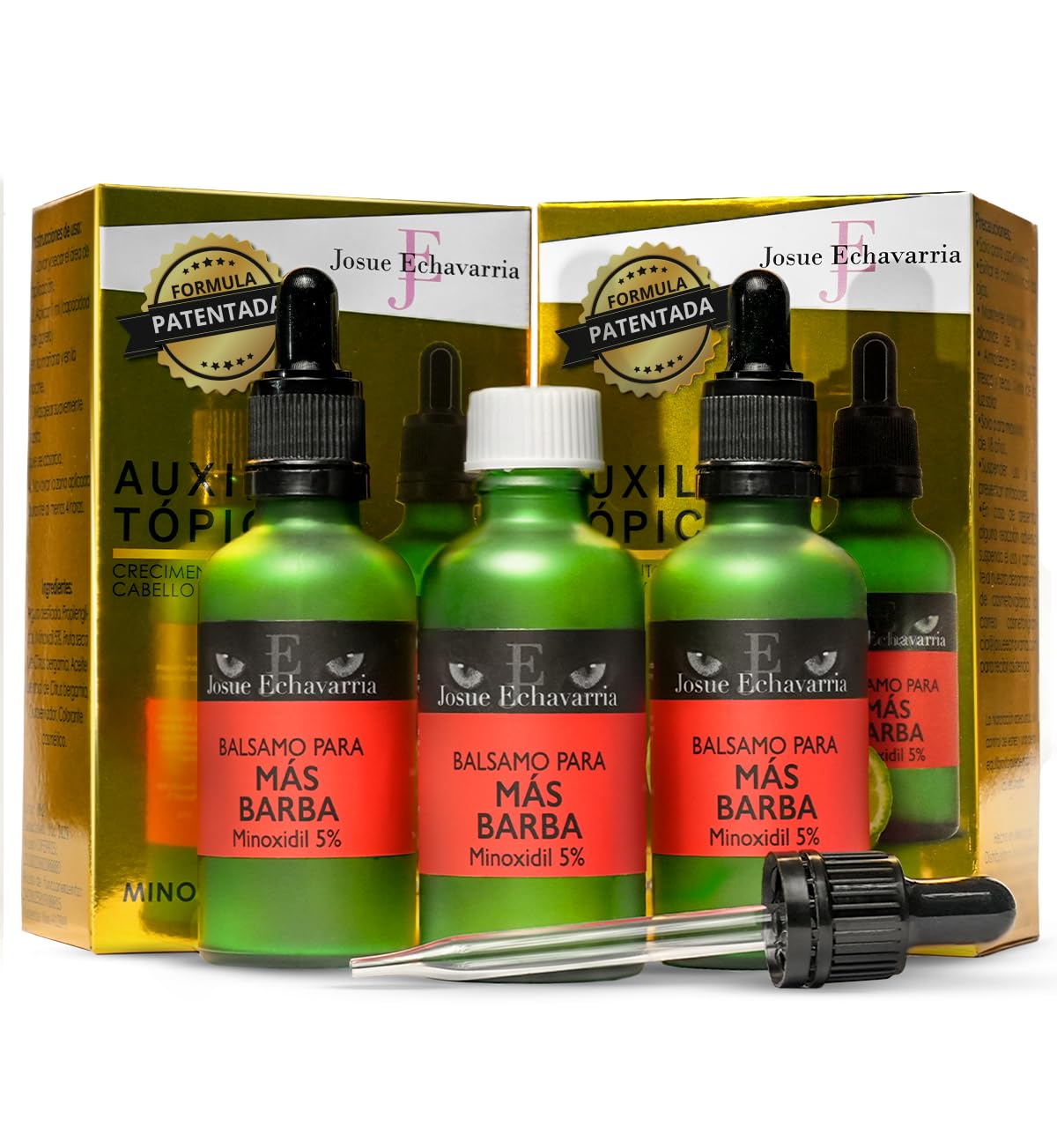 Loción Minoxidil 5% Bergamota para Barba y Cabello Unisex