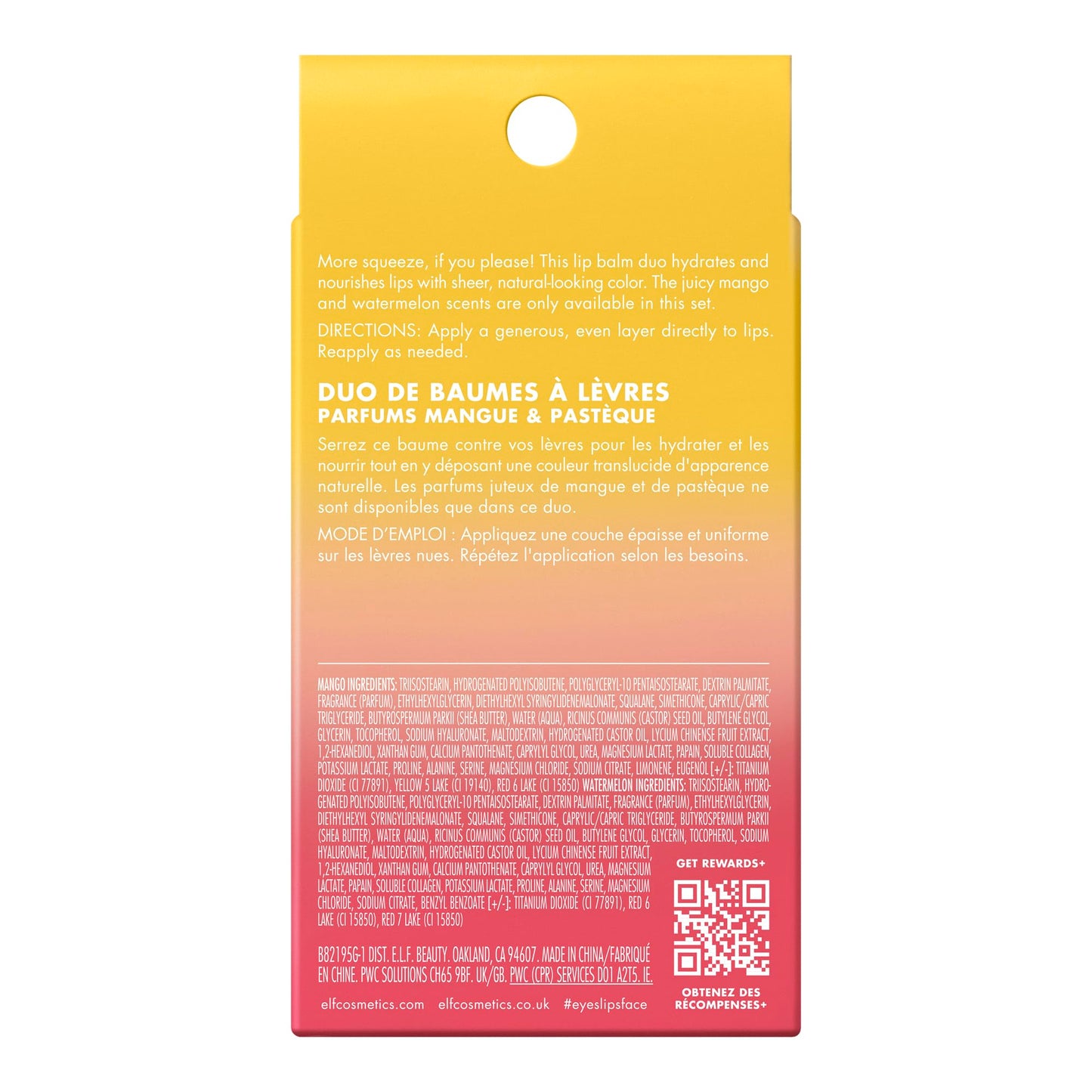 Bálsamo Labial Duo e.l.f. Squeeze Me More