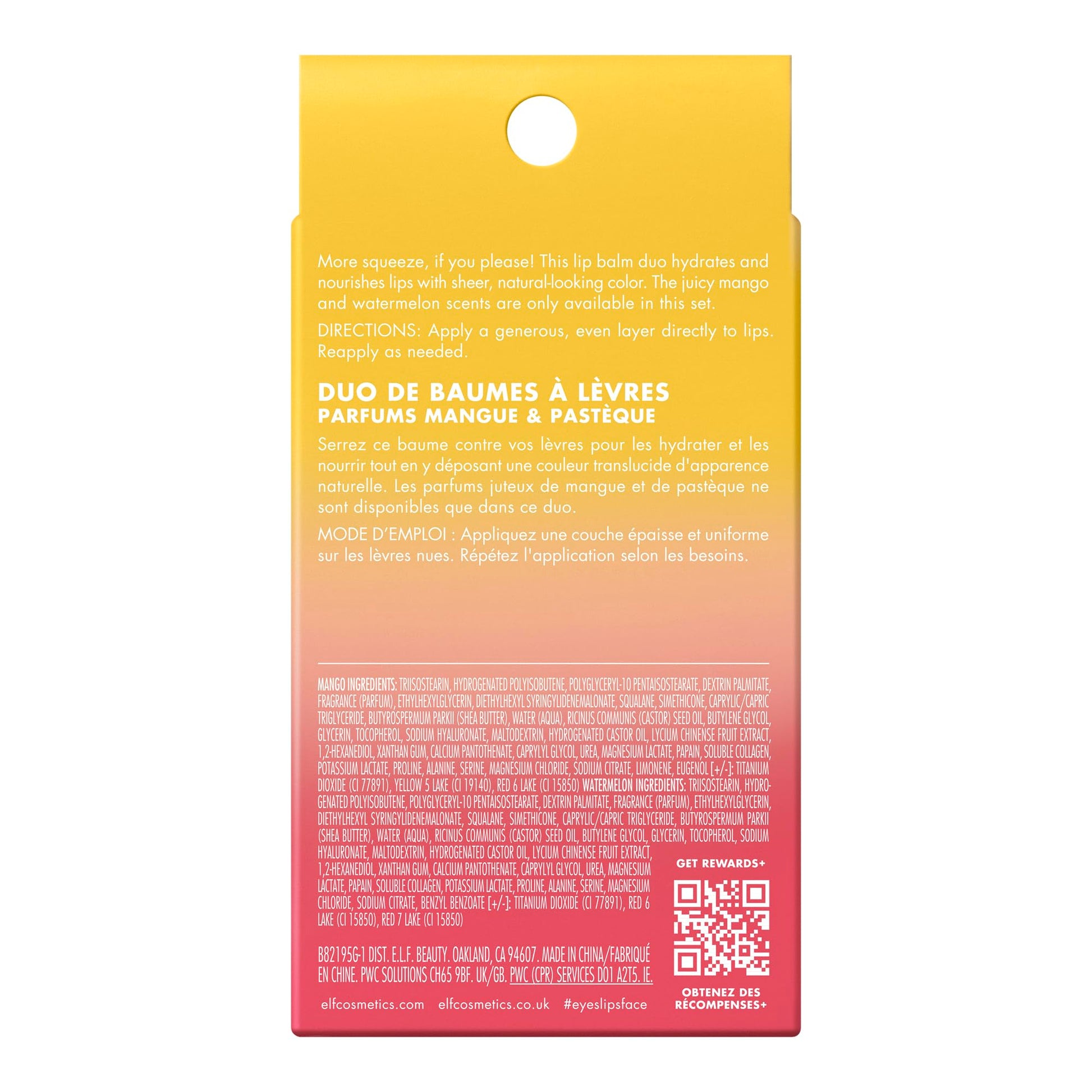 Bálsamo Labial Duo e.l.f. Squeeze Me More