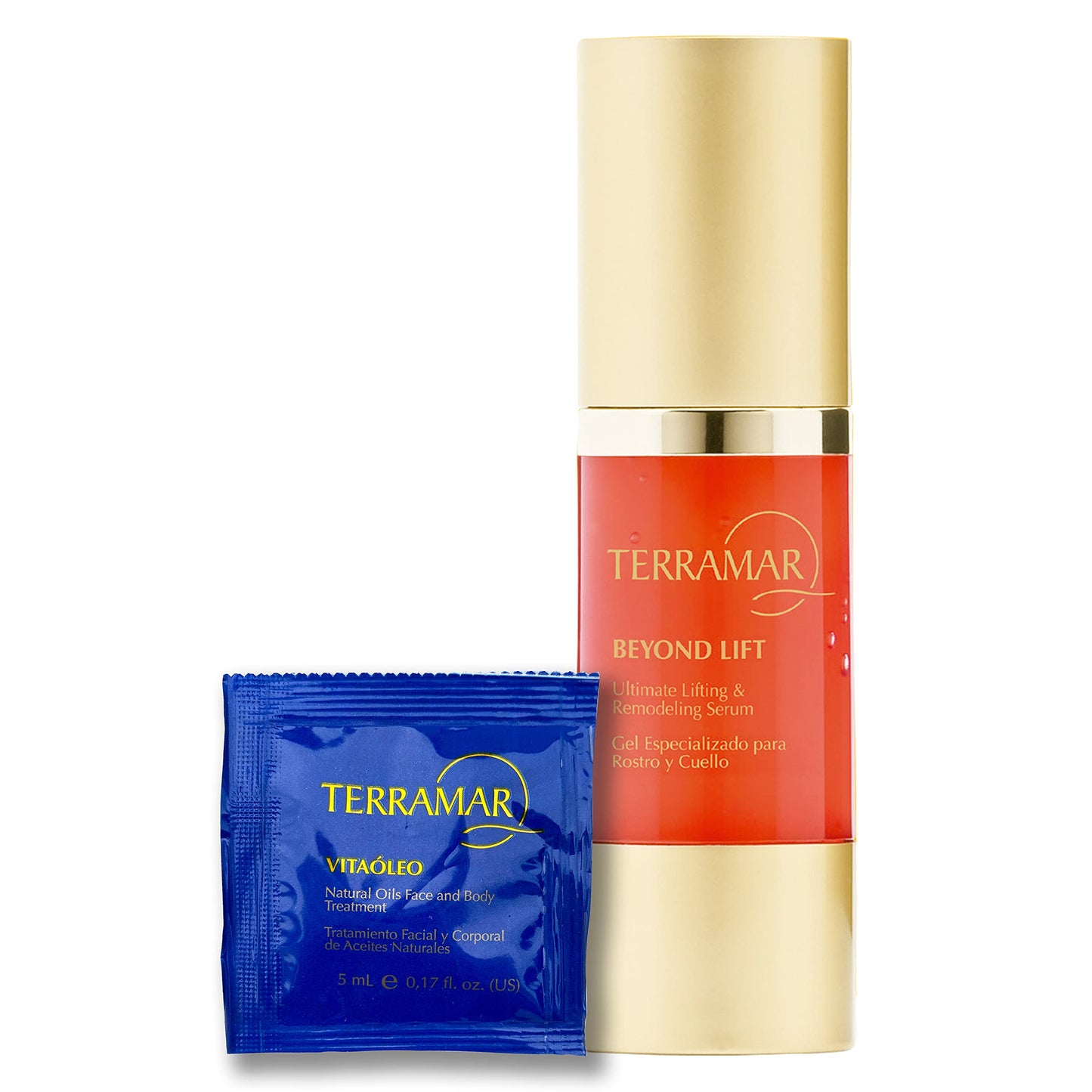 Terramar | SET LIFTING: BEYOND LIFT + VITAÓLEO OBSEQUIO | SET con 1.- BEYOND LIFT suero de alizamiento para rostro y cuello, de 30 ml + 1.- Regalo SACHET VITAÓLEO, 5 ml.