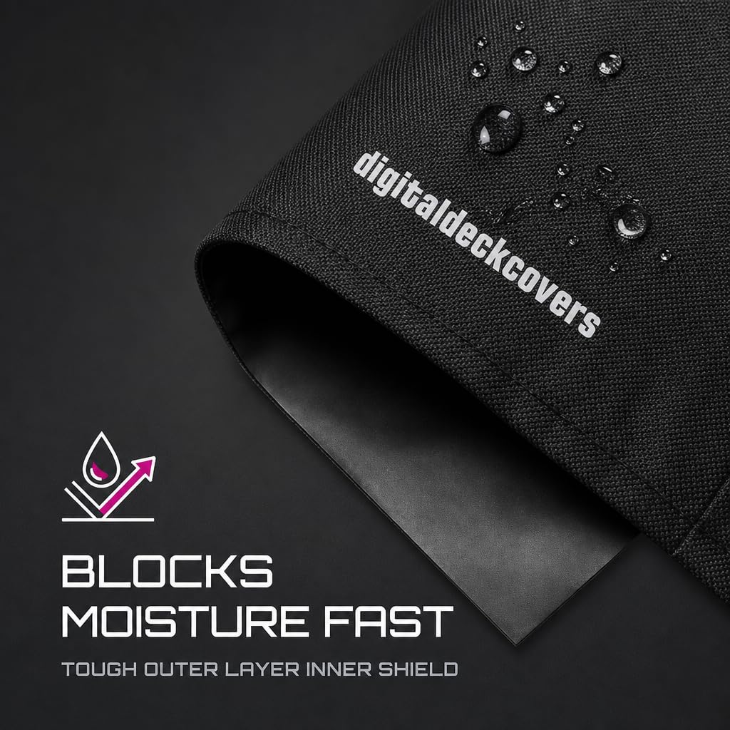 Cubierta para Impresora HP Officejet Pro 8600 Plus DigitalDeckCovers Negro Resistente al Agua y Antiestática