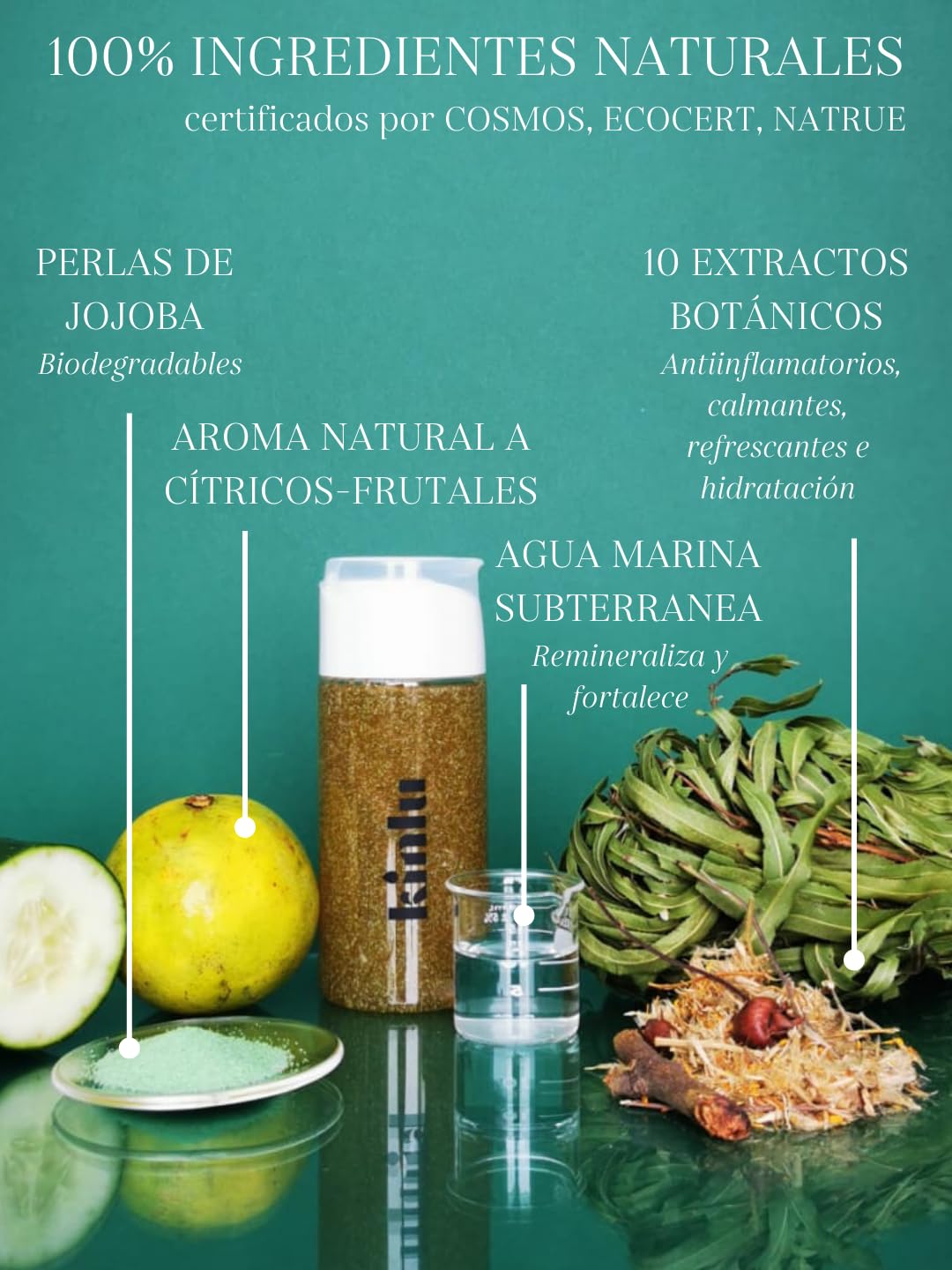 RF/01 Limpiador Facial Piel Pura de KINLU (150ml) Limpieza Profunda y Exfoliación Suave, Para Todo Tipo de Piel