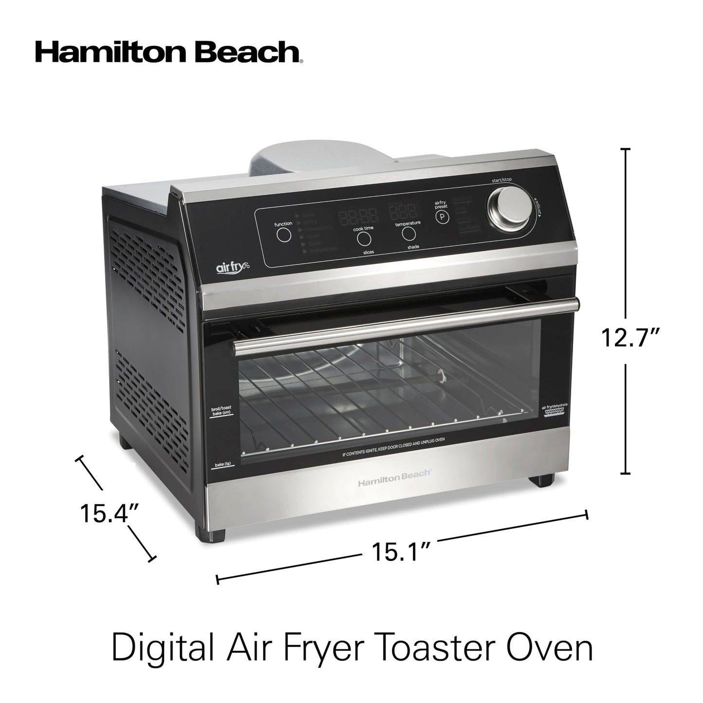 Horno Tostador Hamilton Beach Air Fryer 31220