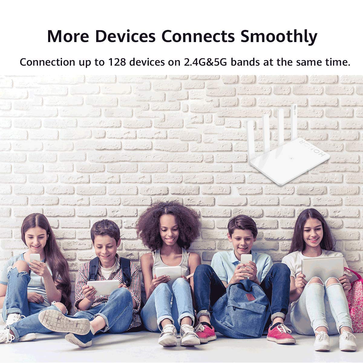 HONOR Router 3 WiFi 6 Plus 3000 Mbps Router inalámbrico de doble núcleo procesador de 1,2 GHz, enrutador de Internet inteligente para oficina en casa, versión global de la UE con adaptador de EE. UU.,