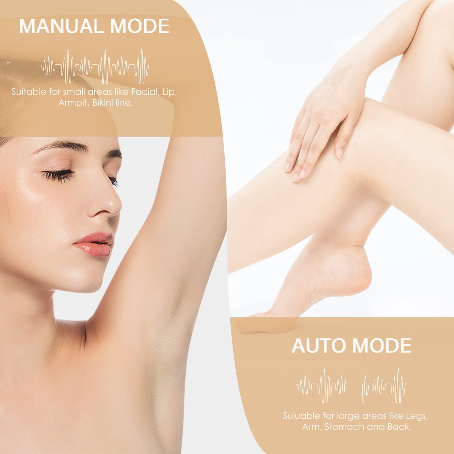 Gransumr Dispositivo de depilación láser IPL en el hogar Eliminador de vello permanente e indoloro para mujeres y hombres Mejor cuerpo completo Facial Cara Axilas Piernas traseras Brazos Cara Línea d