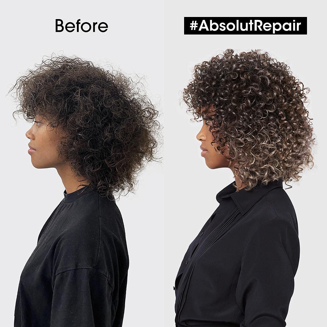 L'ORÉAL Professionnel Absolut Repair Mascarilla Dorada 250ml - Repara y Aporta Brillo al Cabello Fino y Dañado