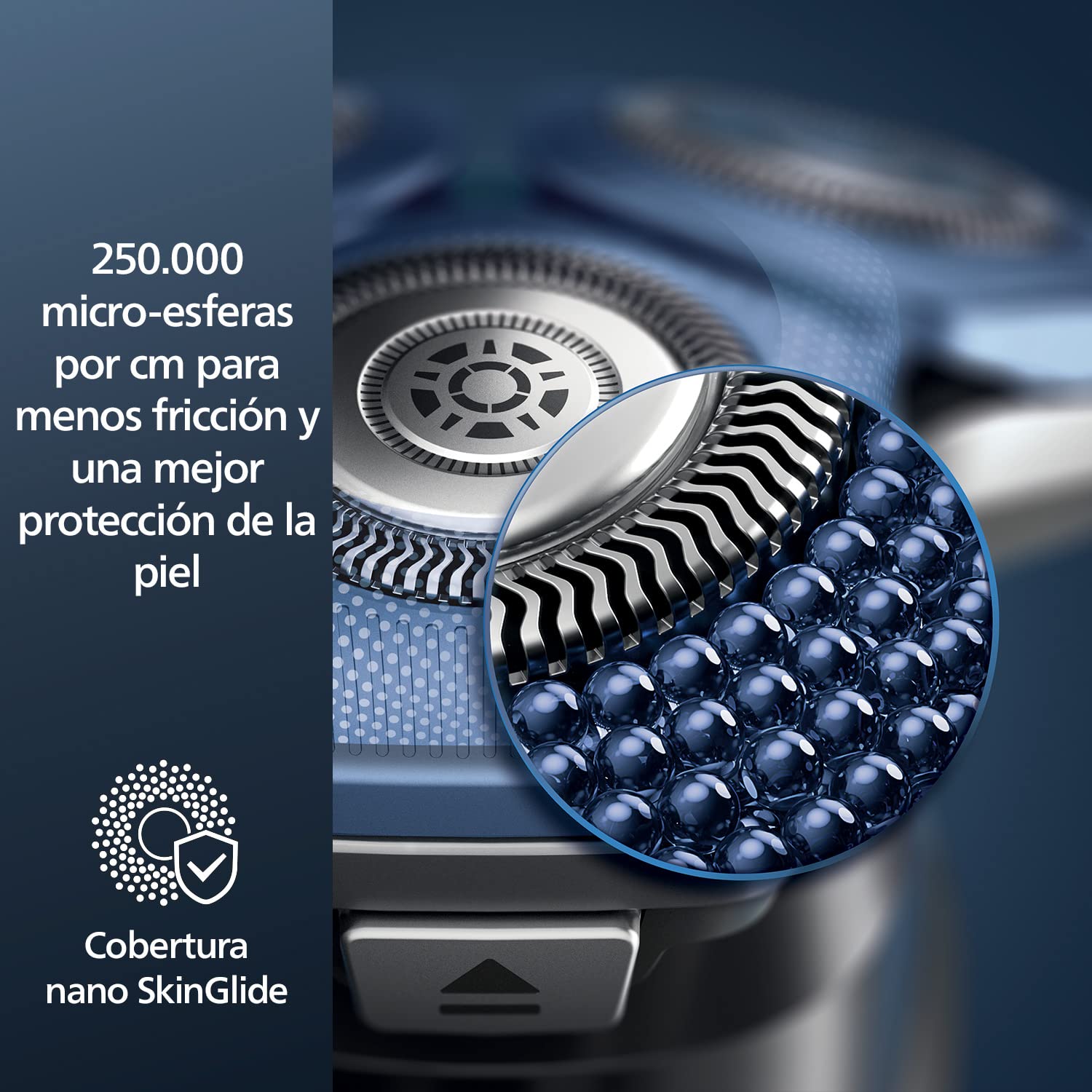 Afeitadora Eléctrica Philips Series 7000 en Húmedo y Seco con Tecnología SkinIQ con Clean Pod