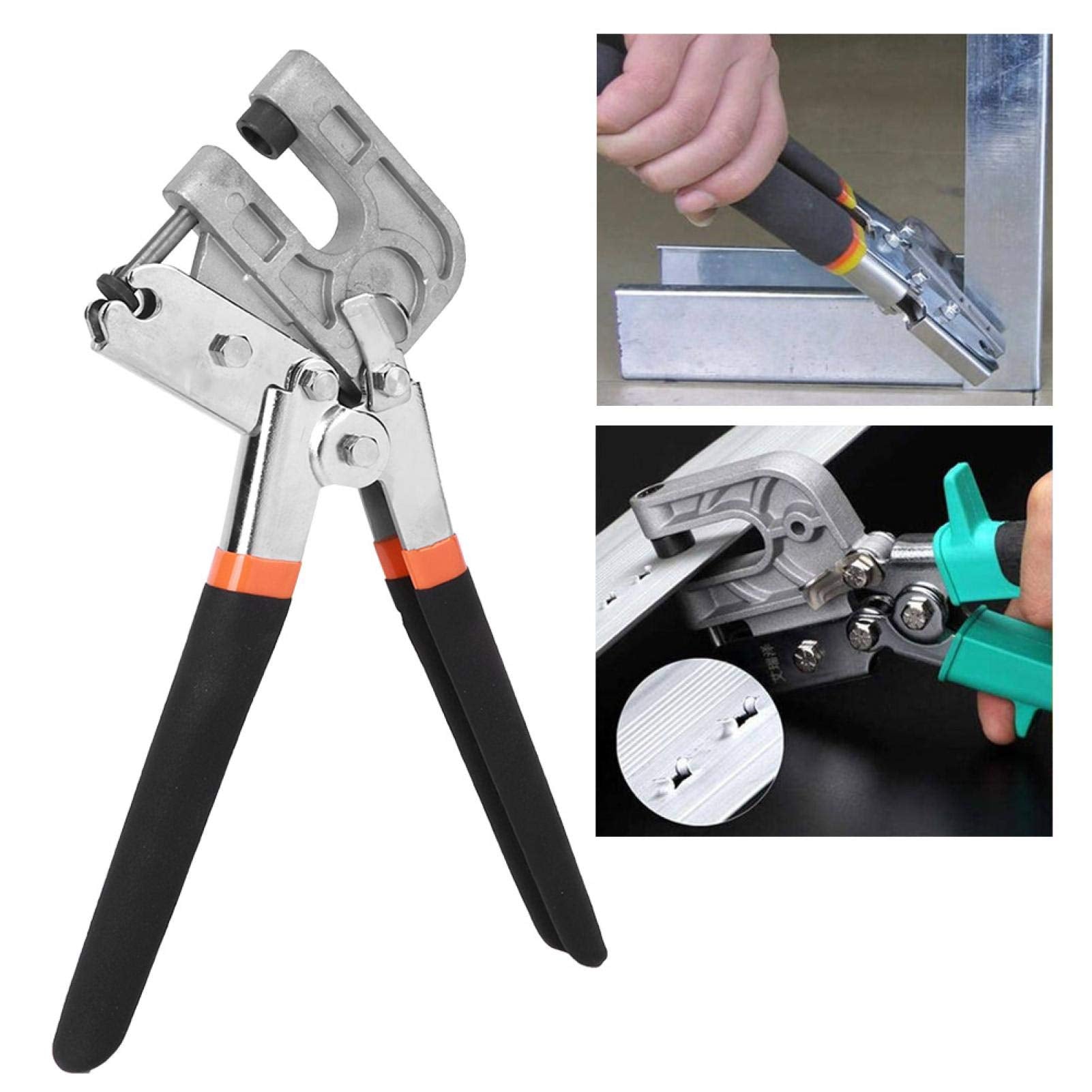 Alicates para engarzar pernos, herramienta de mano para sujetar el encuadre de enmarcado con bloqueo de perforación, herramienta para perforar el tablero de la quilla, 270 mm