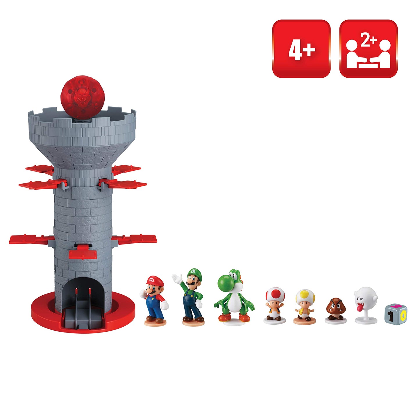 Juego de Equilibrio Epoch Games Super Mario Blow Up Shaky Tower con Cifras coleccionables