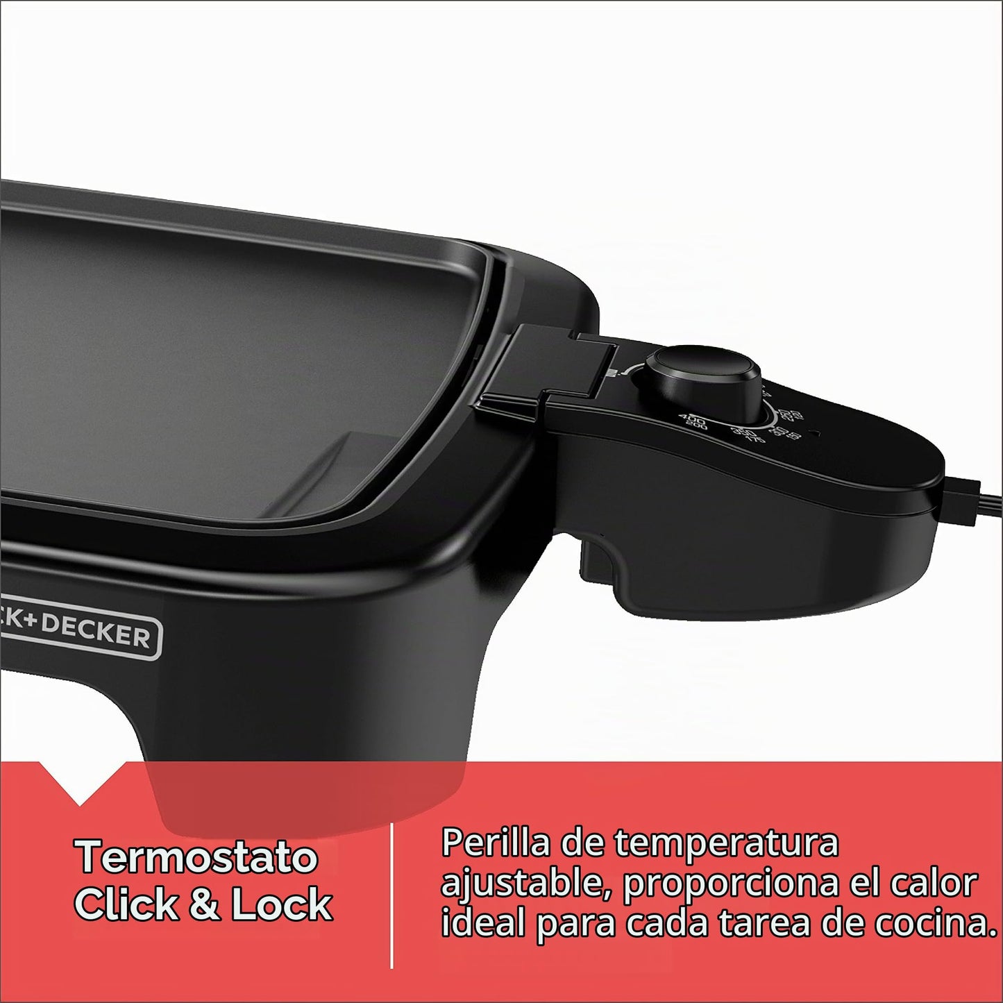 black+decker tamaño familiar plancha eléctrica, plancha , Negro, compacto, 1