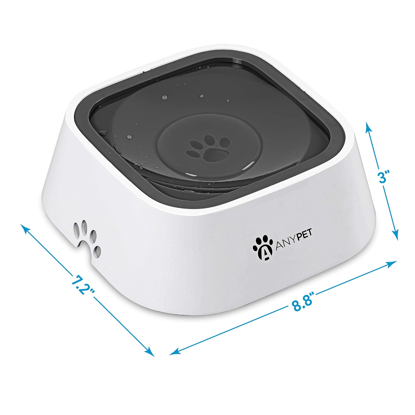 ANYPET Cuenco de Agua para Perros sin derrames, antisalpicaduras, alimentador de Agua para Mascotas, a Prueba de derrames, Cuencos de Viaje para Perros y Gatos Grandes, medianos y pequeños