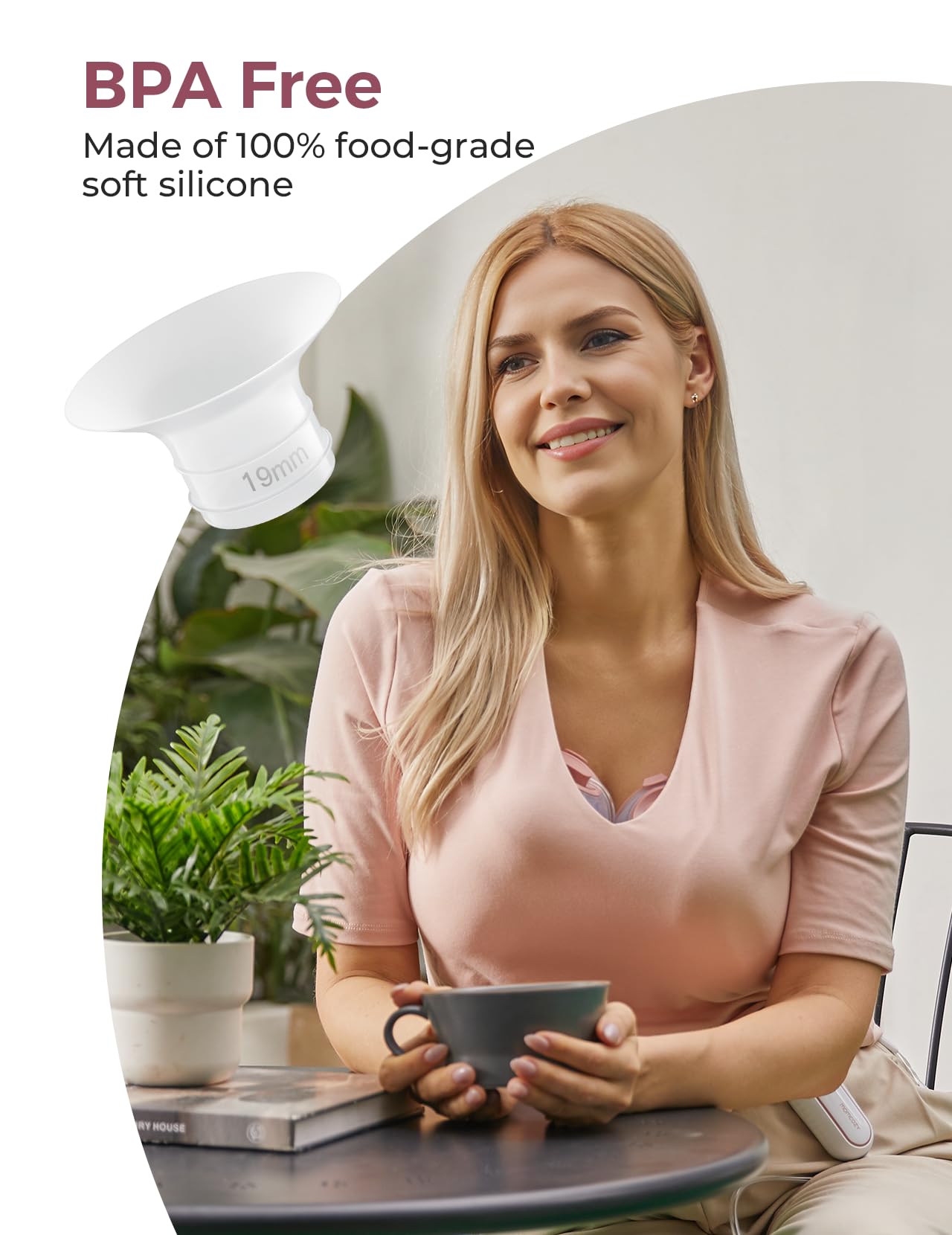 Momcozy Inserto de Brida de 19 mm, Solo Compatible con V1 Pro/V2 Pro, 4 Piezas