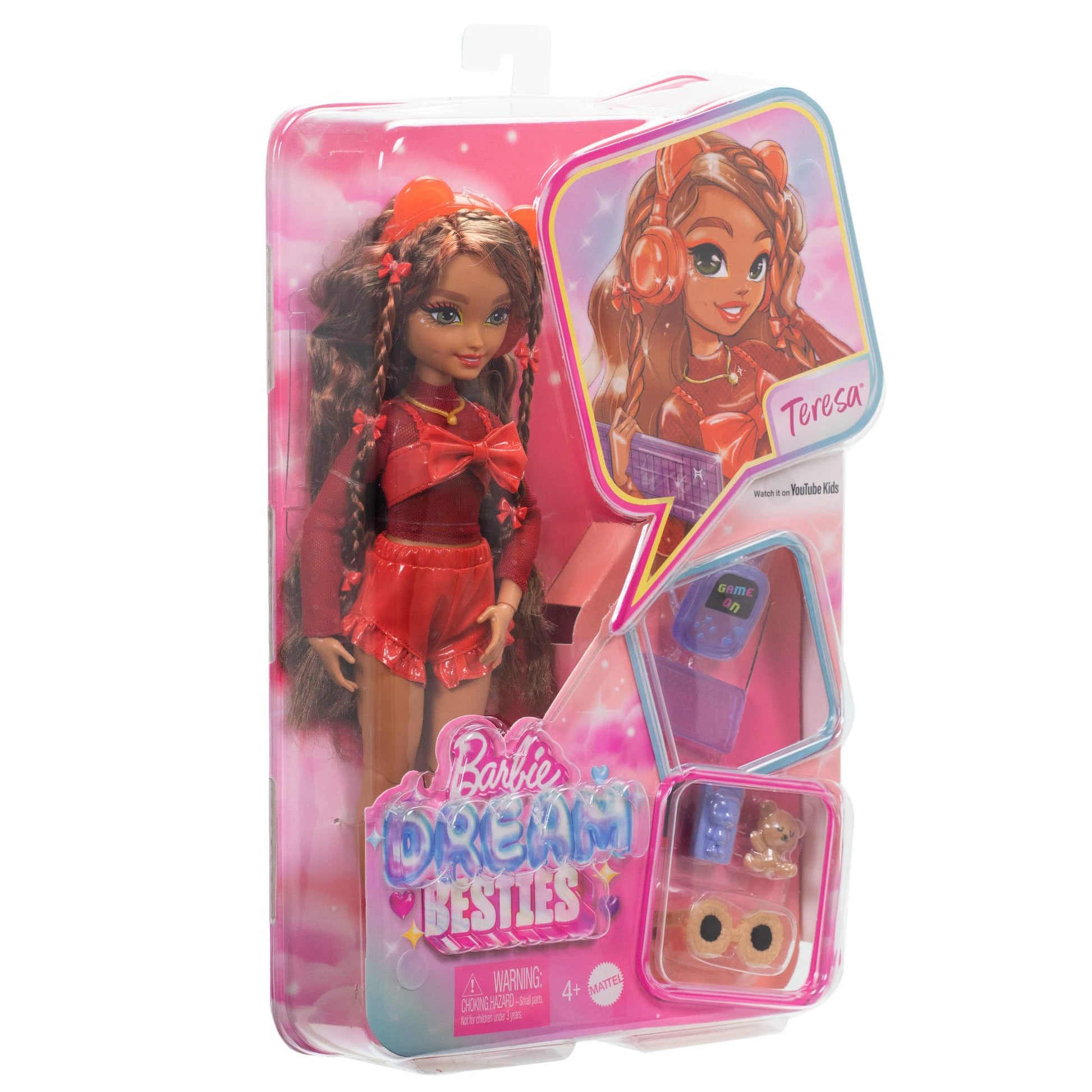 Barbie Dream Besties Muñeca Teresa para niñas de 4 años en adelante