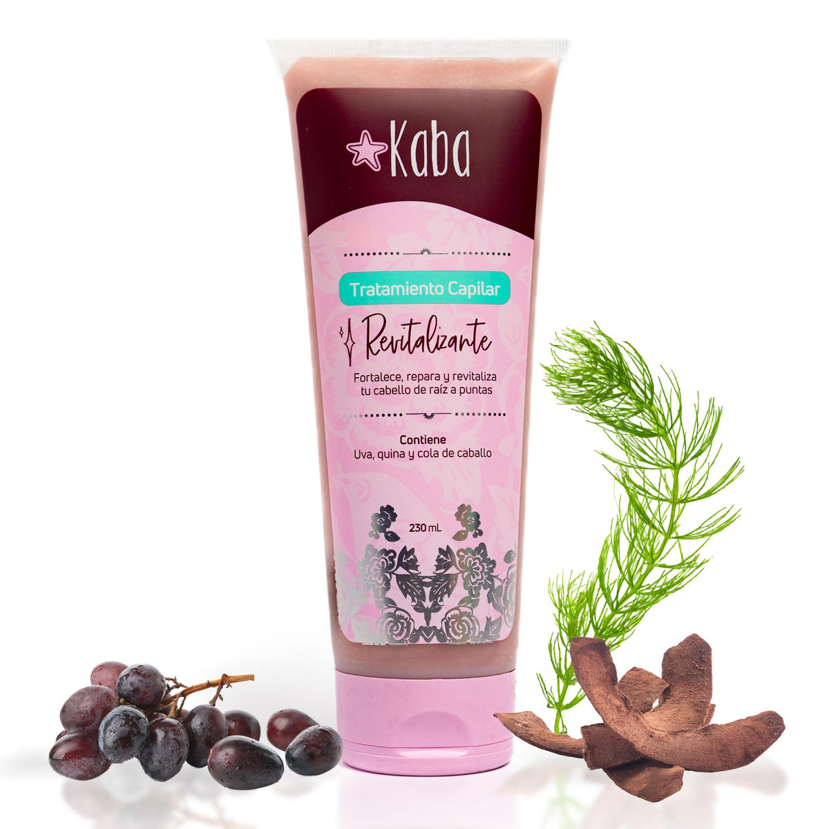 Tratamiento Capilar KABA BY D'LUCHI Uva Quina Cola de Caballo Revitalizante para Cabello más Grueso y Abundante