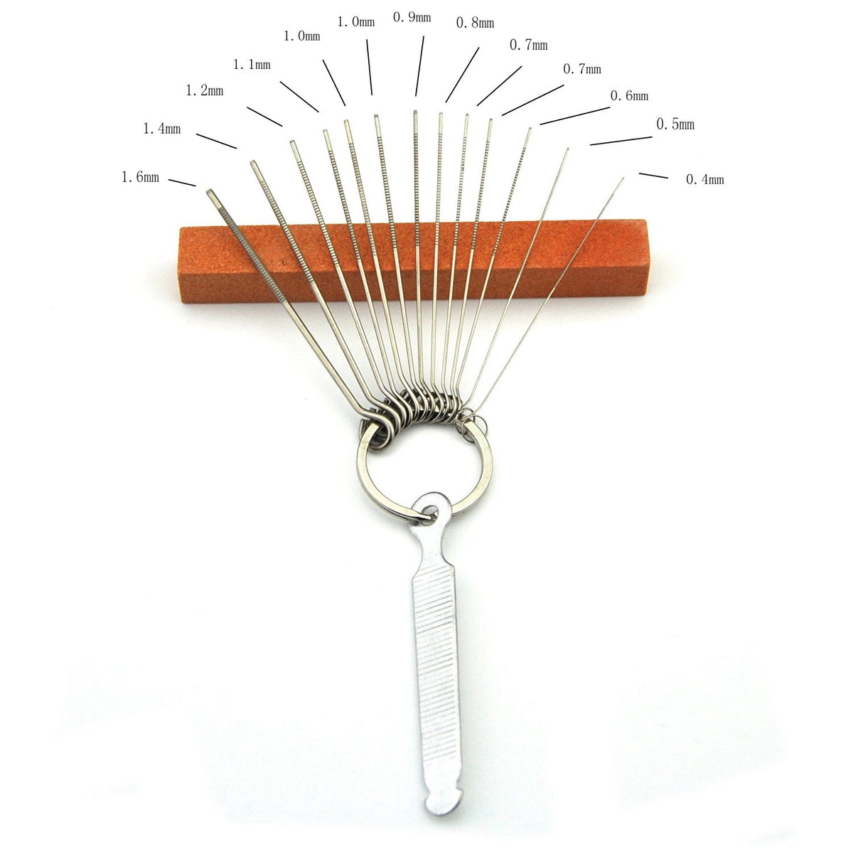 Juego de Limas Leomanor Acero Inoxidable Diferentes Tamaños para Guitarra Acústica, Ukelele, Bajo, Eléctrica