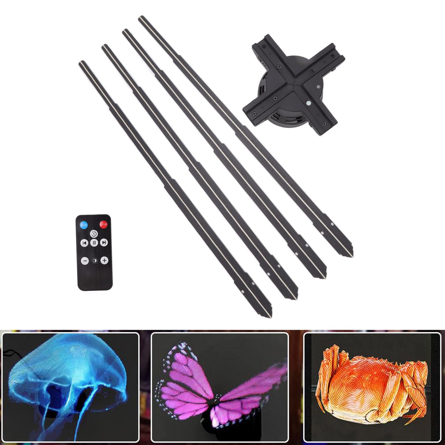 Ventilador Holograma 3D Pantalla Publicitaria 99 Cm 1600x1184P