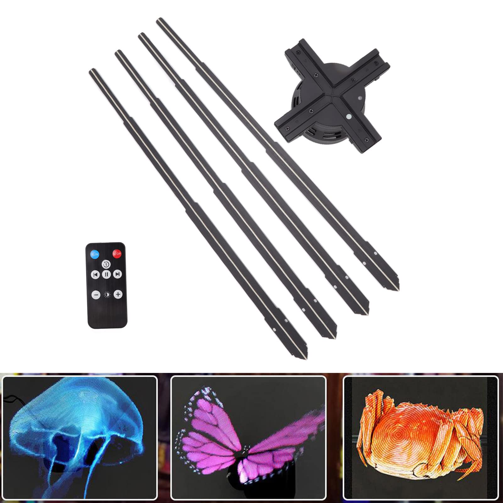 Ventilador Holograma 3D Pantalla Publicitaria 99 Cm 1600x1184P