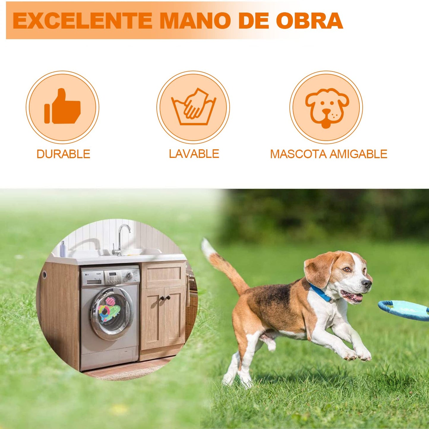 KAMYSEN Contiene 10 Juguetes, Juguete con Correa para Perros, Entrena Dientes de Cachorro para lanzar y Varios Juegos, 100% no tóxico, pequeño Juguete Interactivo para Mascotas de tamaño Mediano.