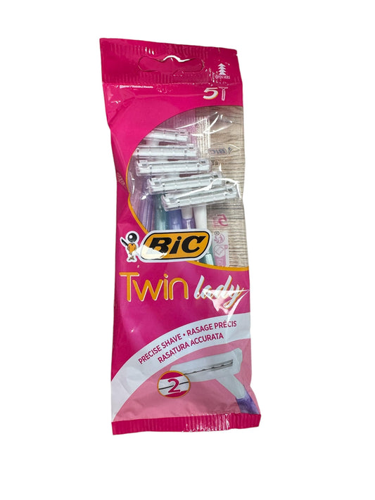 Rasuradora Twin Blade BIC Twin Lady Pack 5 para Mujer