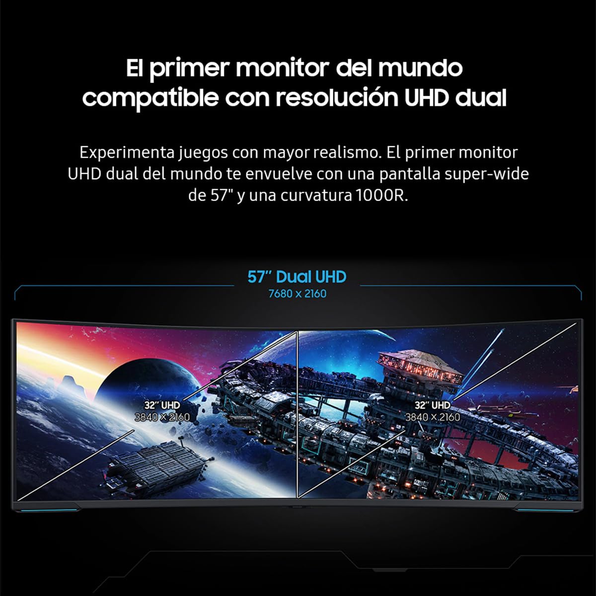Monitor Gaming SAMSUNG 57 Pulgadas Curvo Odyssey Neo G9